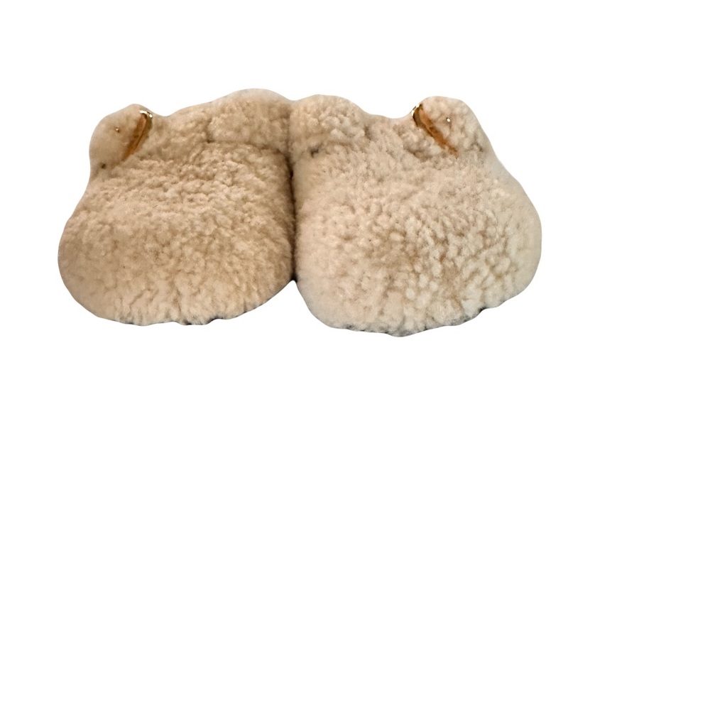 Birkenstock Cream Shearling Slippers
